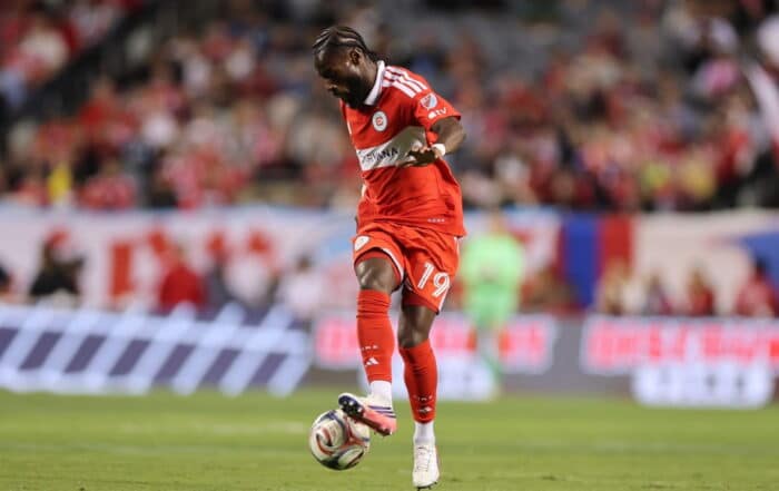 Jonathan Bamba, ancien ailier du LOSC et joueur du Chicago Fire FC.