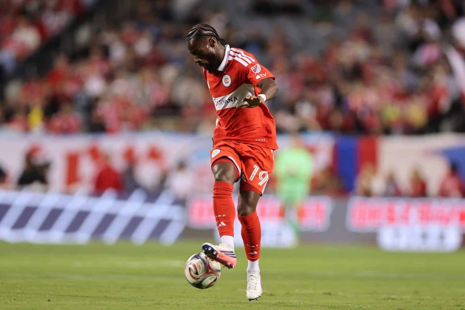 Jonathan Bamba, ancien ailier du LOSC et joueur du Chicago Fire FC.