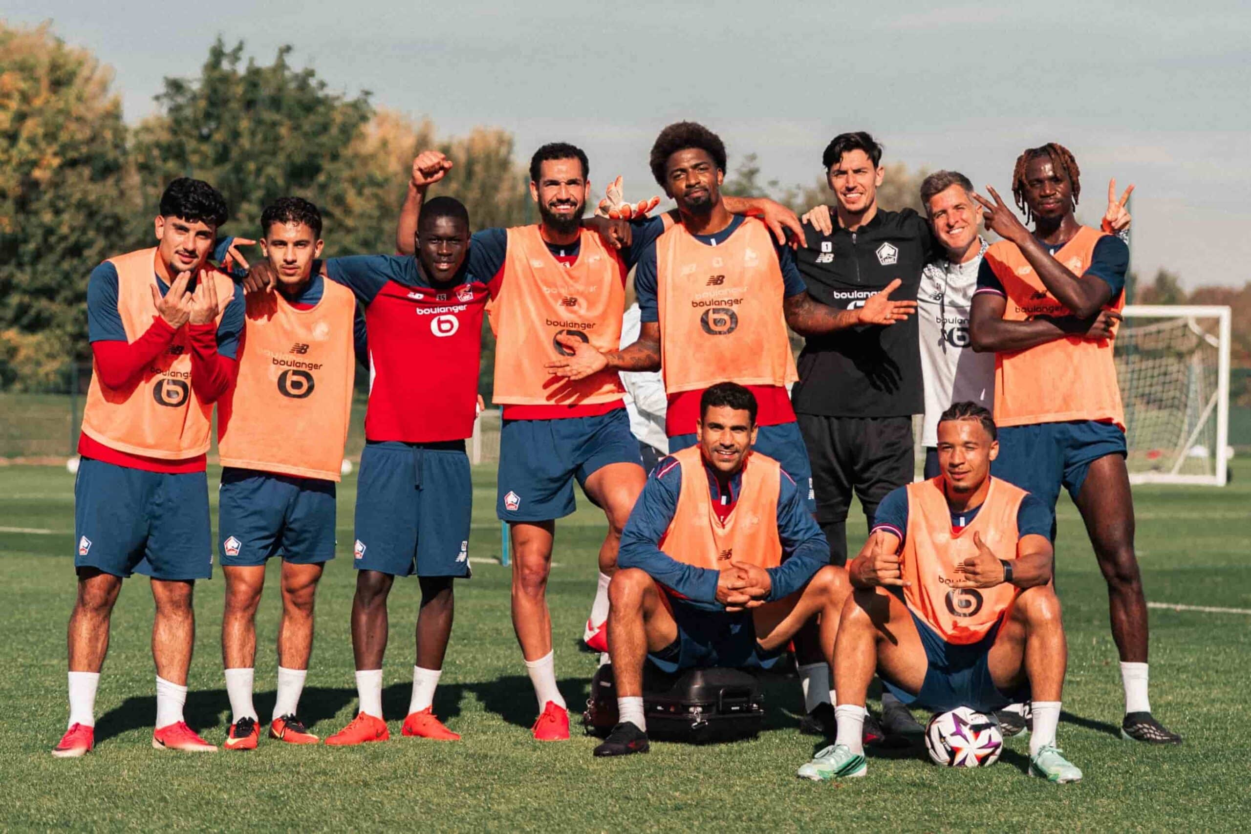 Joueurs LOSC Les joueurs du LOSC à l'entraînement avec le retour de Nabil Bentaleb.