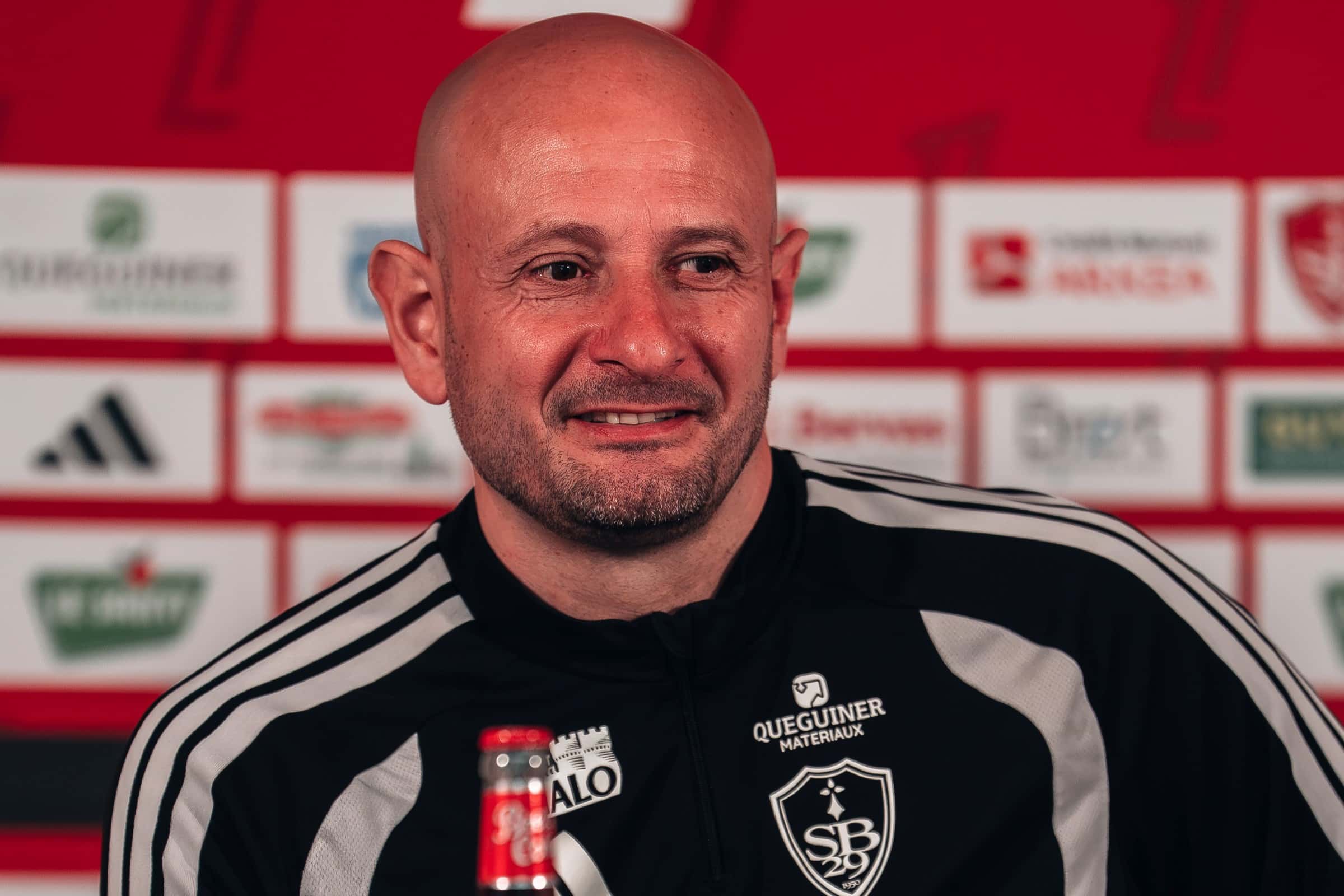 Julien Lachuer, entra&icirc;neur du Stade Brestois 29.