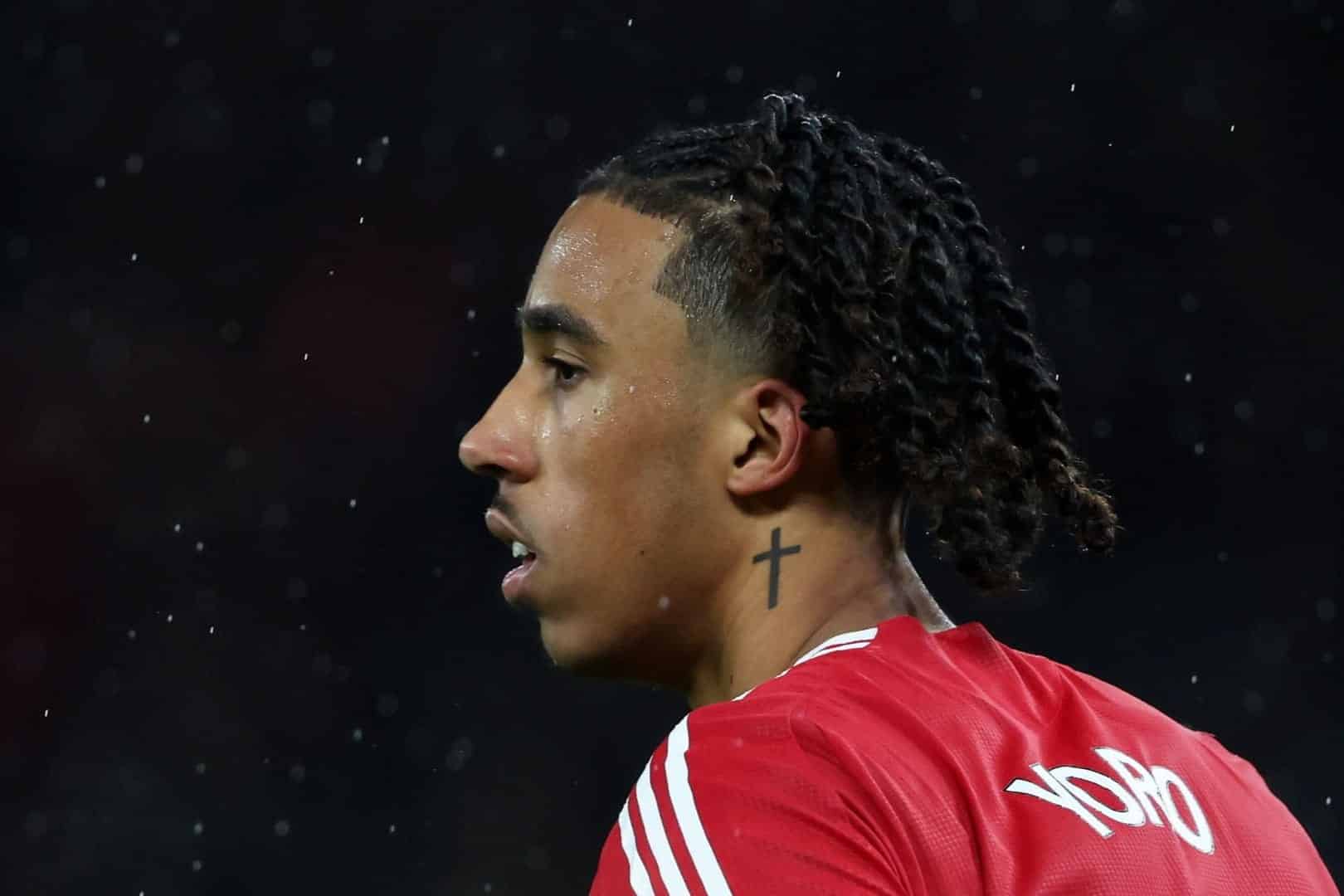Leny Yoro, d&eacute;fenseur de Manchester United form&eacute; au LOSC et international fran&ccedil;ais.