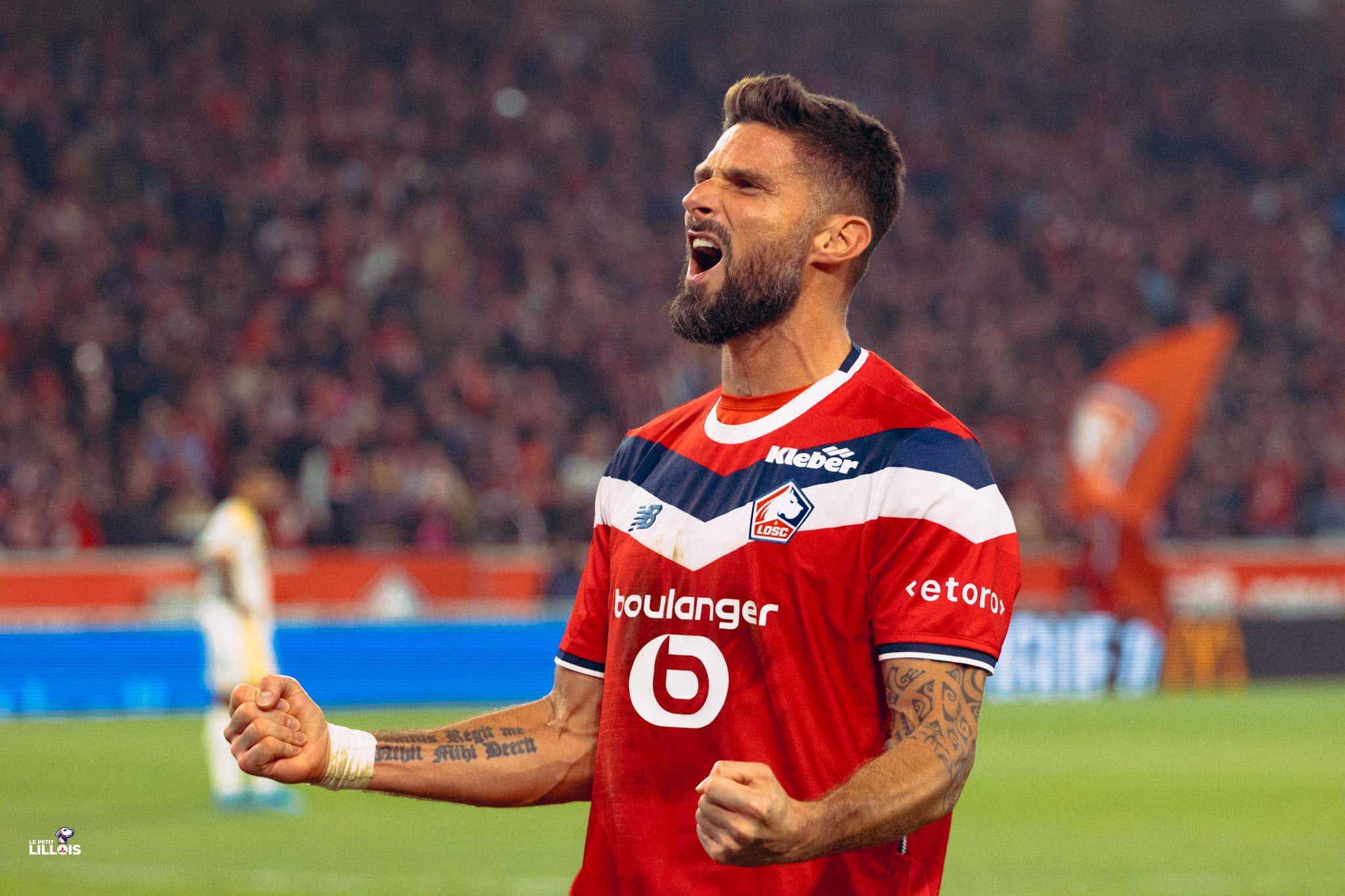 Olivier Giroud, buteur h&eacute;ro&iuml;que du LOSC face &agrave; Lens.