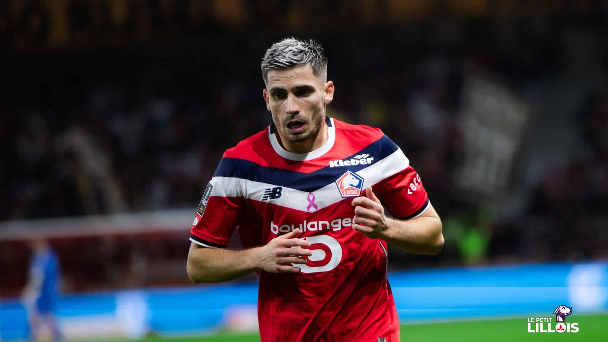 Perraud vs Brest J7 L1 Romain Perraud lors de la rencontre LOSC - Stade Brestois 29.
