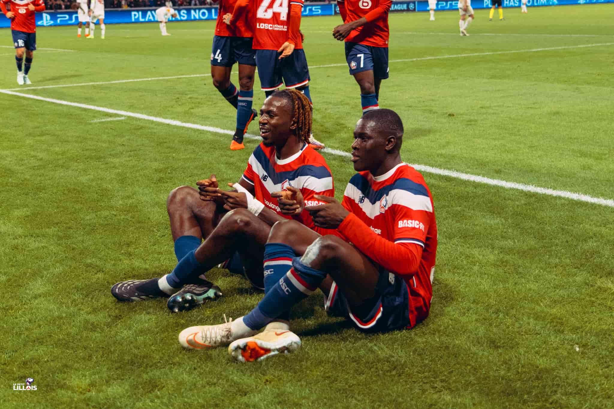Soriba Diaoune et Ngal'ayel Mukau, ailier et milieu du LOSC.