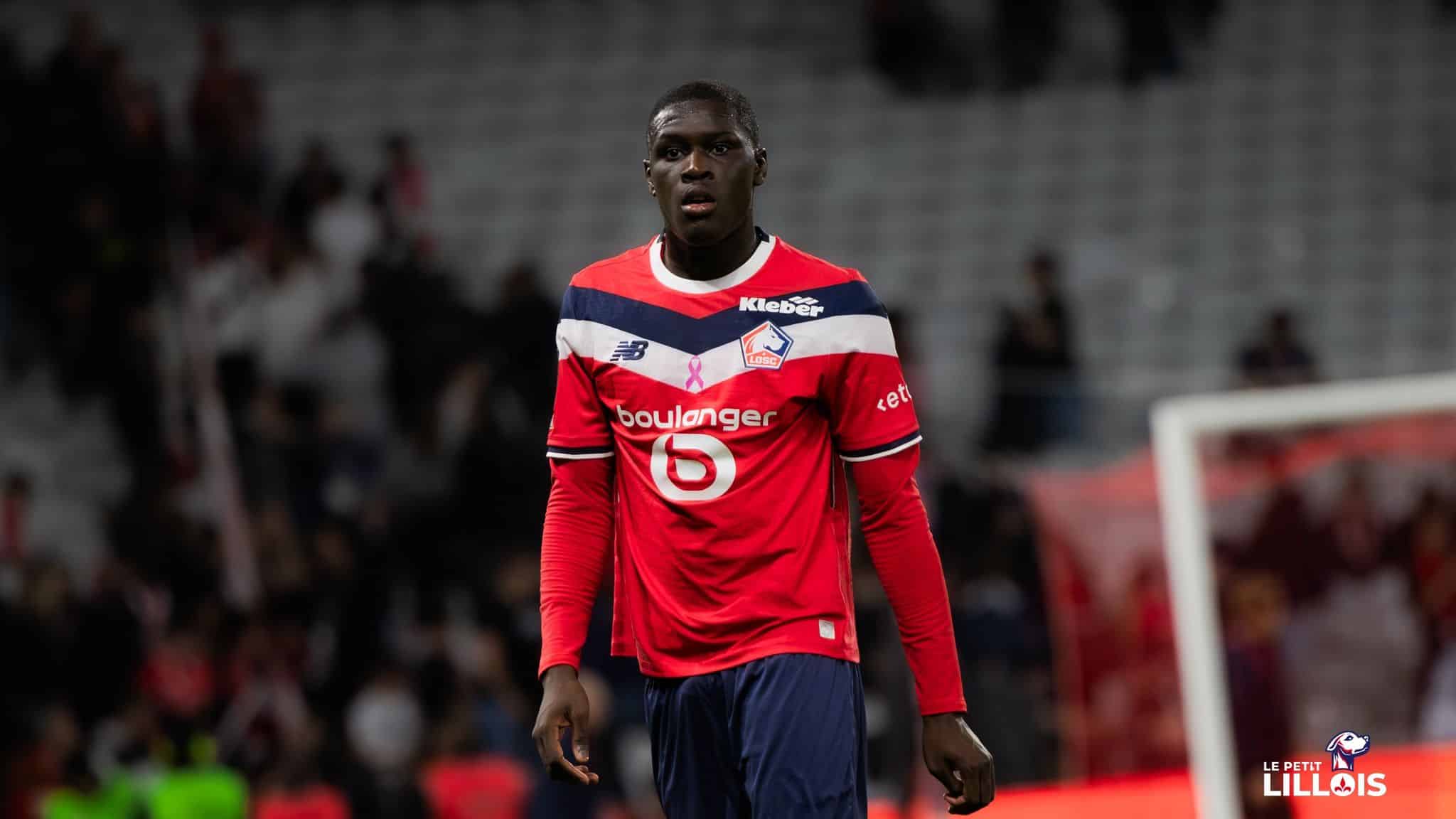 Soriba Diaoune en fin de match contre le Stade Brestois 29.