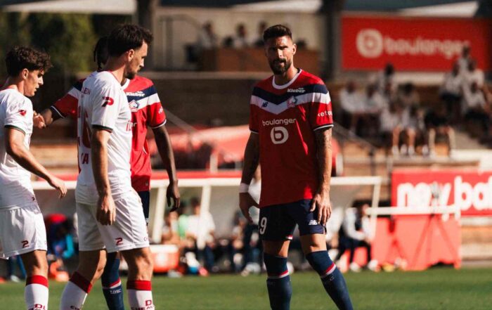Olivier Giroud, auteur du deuxème but des Dogues.